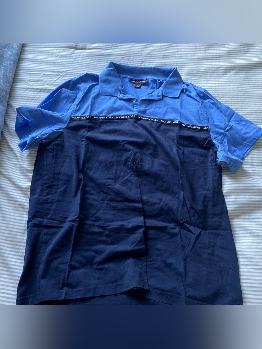 BUNDLE OF 2 Men Michael Kors Two-Tone Polo